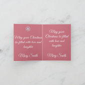 Pastel Christmas - Flat Note Card  Notitiekaartje (Binnen)