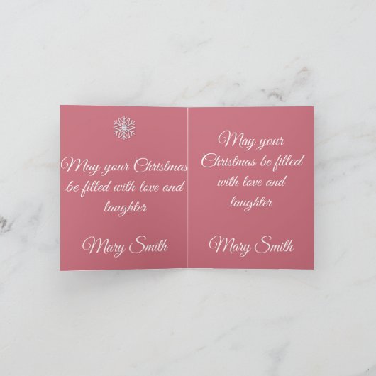 Pastel Christmas - Flat Note Card  Notitiekaartje (Binnen)