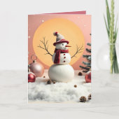 Pastel Christmas - Folded Greeting Card  Kaart (Voorkant)