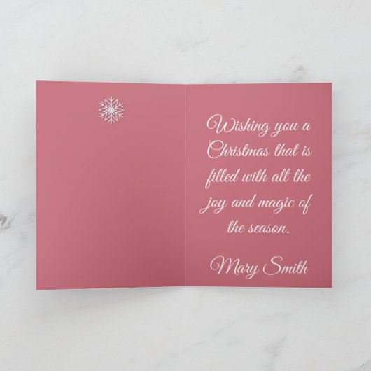 Pastel Christmas - Folded Greeting Card  Kaart (Binnen)