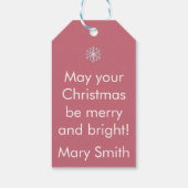 Pastel Christmas - Gift Tags Cadeaulabel (Achterkant)