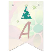 Pastel Christmas HOLIDAY VIERING Vlaggetjes (Derde vlag)