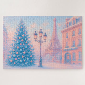 Pastel Christmas in Paris Legpuzzel