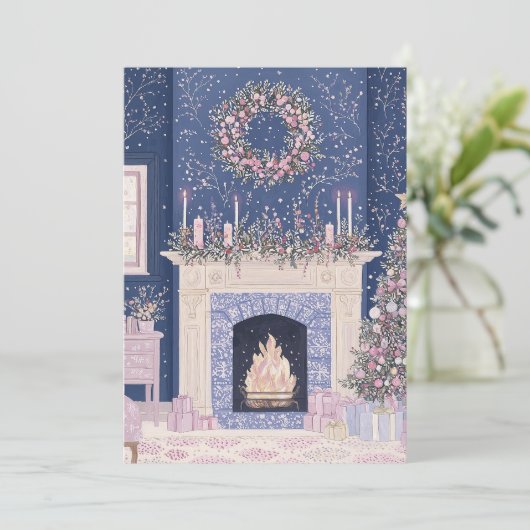 Pastel Christmas Kaart (Staand voorkant)