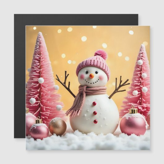 Pastel Christmas - Magnetic Card  (Voorkant / Achterkant)
