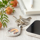 Pastel Christmas - Metal Keychain (Zijkant)