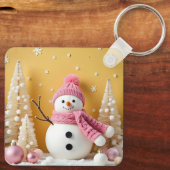 Pastel Christmas - Metal Keychain (Achterkant)
