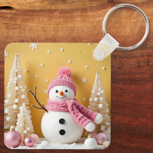 Pastel Christmas - Metal Keychain (Achterkant)