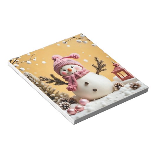 Pastel Christmas - Note Pad  Notitieblok (Schuin)