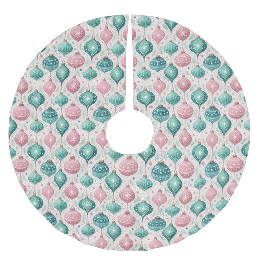 Pastel Christmas Ornaments Kerstboom Rok (Voorkant)
