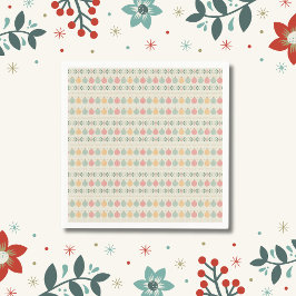 Pastel Christmas Ornaments Servet