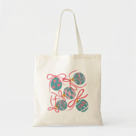 Pastel Christmas Ornaments Tote Bag