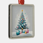 Pastel Christmas | Oversized blauw roze Ornamenten (Rechts)