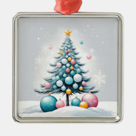 Pastel Christmas | Oversized blauw roze Ornamenten