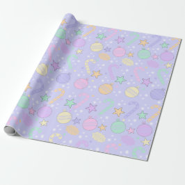 Pastel Christmas Pattern Cadeaupapier