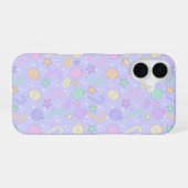 Pastel Christmas Pattern iPhone 16 Hoesje (Achterkant horizontaal)