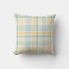 Pastel Christmas Plaid three Kussen