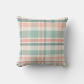 Pastel Christmas Plaid two Kussen (Voorkant)