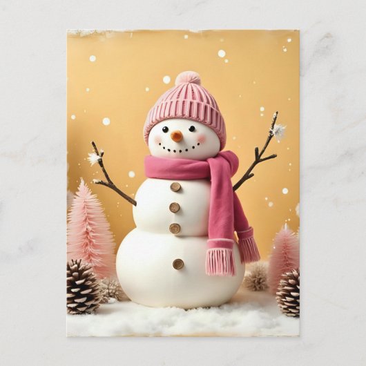Pastel Christmas - Postcard Briefkaart (Voorkant)