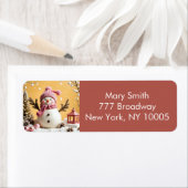 Pastel Christmas - Return Address Label (Insitu)