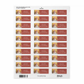 Pastel Christmas - Return Address Label (Full Sheet)