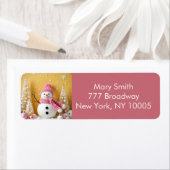 Pastel Christmas - Return Address Labels (Insitu)