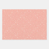 Pastel Christmas Snowmen Stars Plaid Inpakpapier Vel (Voorkant 3)