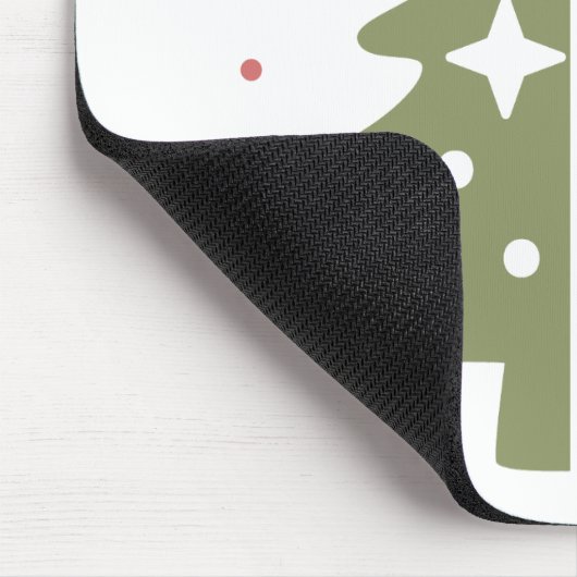 Pastel Christmas Tree Muismat (Hoek)