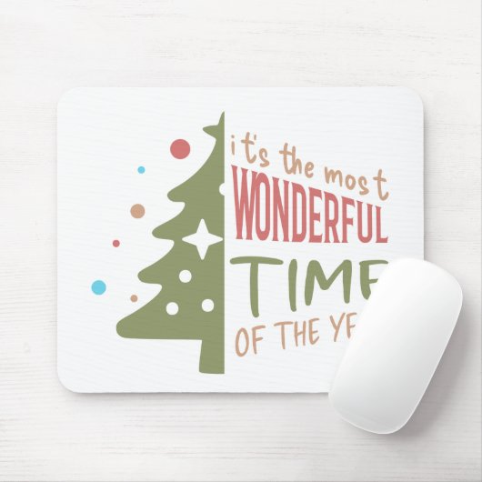 Pastel Christmas Tree Muismat (Met muis)