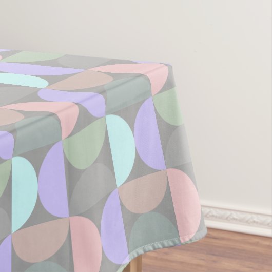 Pastel Circle Mid Century Modern patroon Tafelkleed (Voorbeeld)