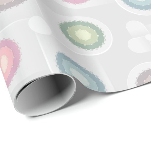 Pastel Circle Patroon Cadeaupapier (Rol Hoek)