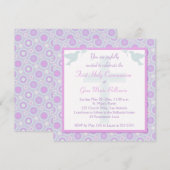 Pastel Circles First Heilige Communauteit Uitnodig Kaart (Voorkant / Achterkant)