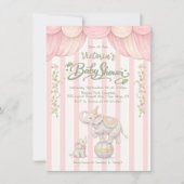 Pastel Circus Baby Shower Kaart (Voorkant)