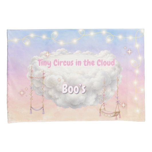 Pastel Circus Droom Groot Kussen Kussensloop (Voorkant-Rechts)