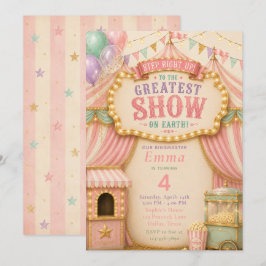 Pastel Circus Feest Kaart
