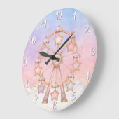 Pastel Circus Kinderkamer Klok (Hoek)