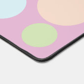Pastel cirkels op een roze achtergrond | bureaumat (Hoek)