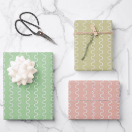 Pastel cirkels op inpakpapier vel