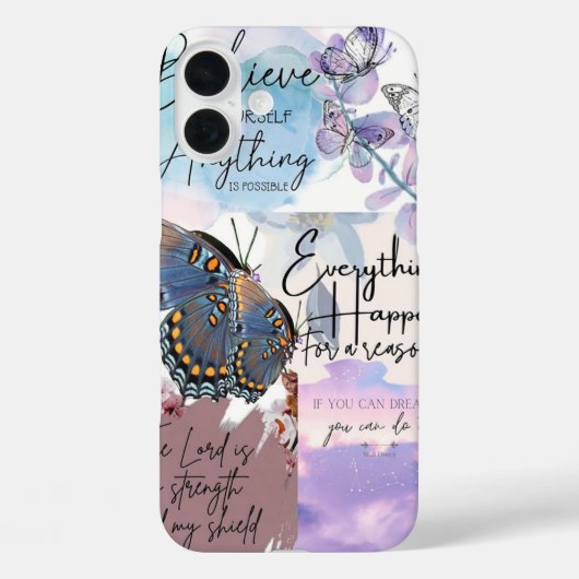 Pastel Citaat Collage  Case-Mate iPhone Case (Achterkant)