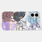 Pastel Citaat Collage  Case-Mate iPhone Case (Achterkant (horizontaal))