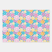 Pastel Citrus Fruit Patroon Inpakpapier Vel (Voorkant 2)