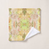 Pastel Citrus Waterverf Designer Print Patroon Bad Handdoek (Wasdoekje)