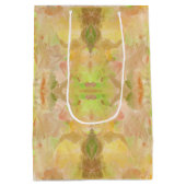 Pastel Citrus Waterverf Designer Print Patroon Medium Cadeauzakje (Achterkant)