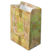 Pastel Citrus Waterverf Designer Print Patroon Medium Cadeauzakje (Achterkant Gekanteld)