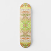 Pastel Citrus Waterverf Designer Print Patroon Persoonlijk Skateboard (Voorkant)