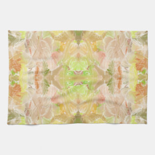 Pastel Citrus Waterverf Designer Print Patroon Theedoek