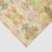 Pastel Citrus Waterverf Designer Print Patroon Tissuepapier (Detail)