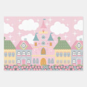 Pastel Cityscape Kinder inpakpapier set (Voorkant 2)