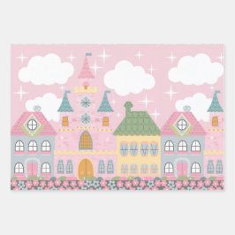 Pastel Cityscape Kinder inpakpapier set