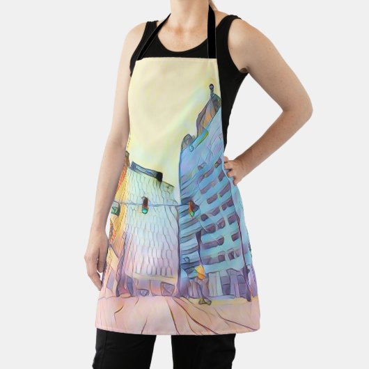 Pastel Cityscape Schort (Insitu)